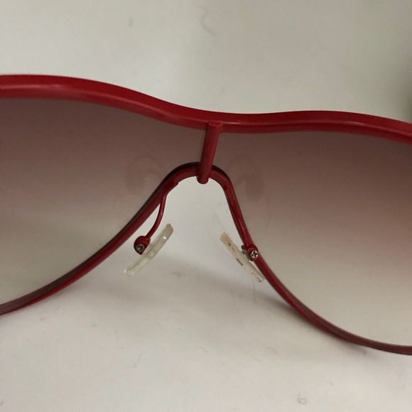 Marc Jacobs Red Metal Frame Sunglasses